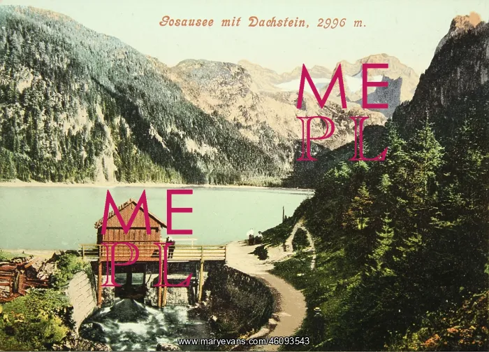 : Gosau. Gosausee with Dachstein (2996 m). About : Gosau. Gosausee with Dachstein (2996 m). About