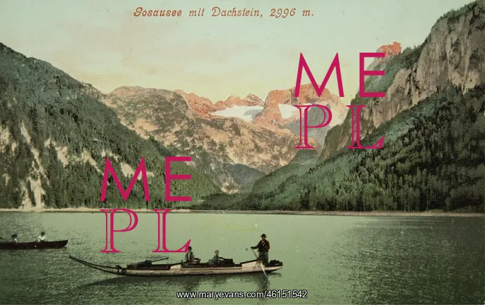 : Gosau. Gosausee with Dachstein (2996 m). In : Gosau. Gosausee with Dachstein (2996 m). In