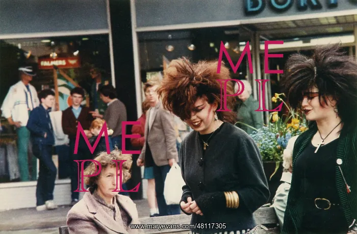 : Goth girls in a shopping precinct : Goth girls in a shopping precinct