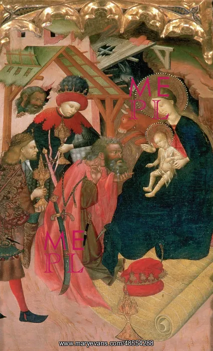: Gothic art. Joan Antigo. 15th century. Altarpiece of the Vir : Gothic art. Joan Antigo. 15th century. Altarpiece of the Vir