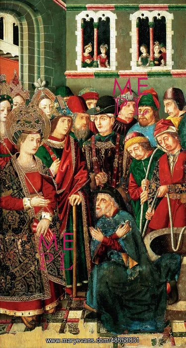 : Gothic Art. Spain. 15th century. Confession of Jewish Judas : Gothic Art. Spain. 15th century. Confession of Jewish Judas