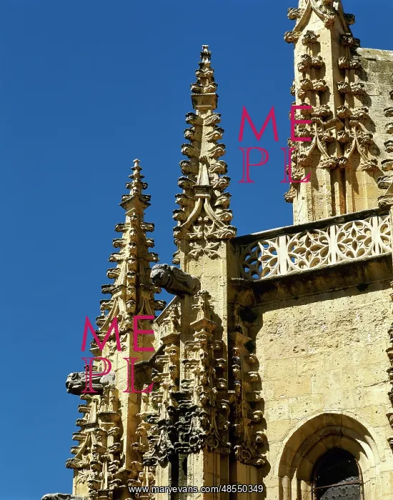 : Gothic Art. Spain. Segovia. Cathedral. 16th century. Exterio : Gothic Art. Spain. Segovia. Cathedral. 16th century. Exterio