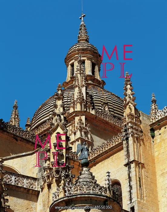 : Gothic Art. Spain. Segovia. Cathedral. 16th century. Exterio : Gothic Art. Spain. Segovia. Cathedral. 16th century. Exterio