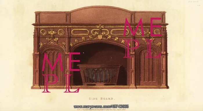 : Gothic side board : Gothic side board