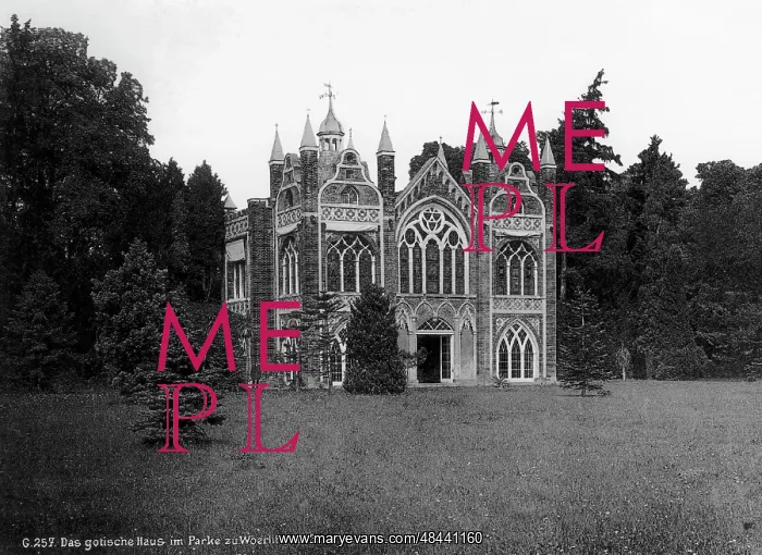 : The Gothic House, Woerlitz, 1893 : The Gothic House, Woerlitz, 1893