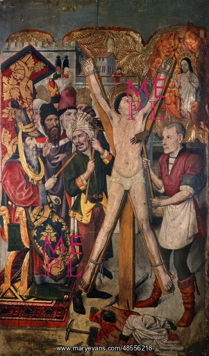 : Gothic. Jaume Huget (1412-1492). Saint Vincent on the Rack : Gothic. Jaume Huget (1412-1492). Saint Vincent on the Rack