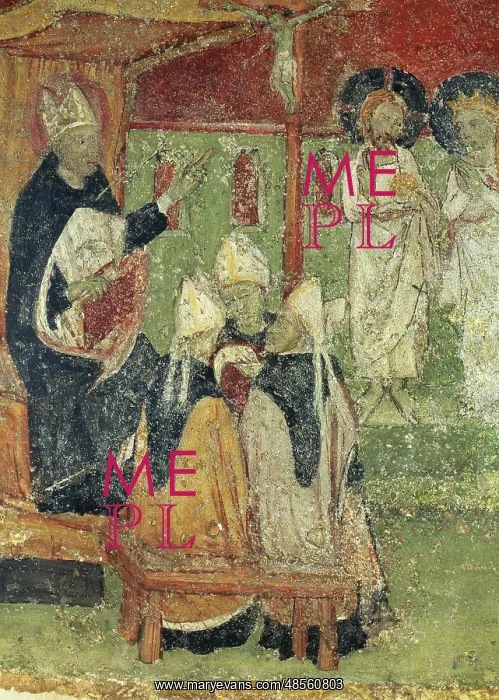 : Gothic. The life of St. Augustine. Mural painting. From Chur : Gothic. The life of St. Augustine. Mural painting. From Chur