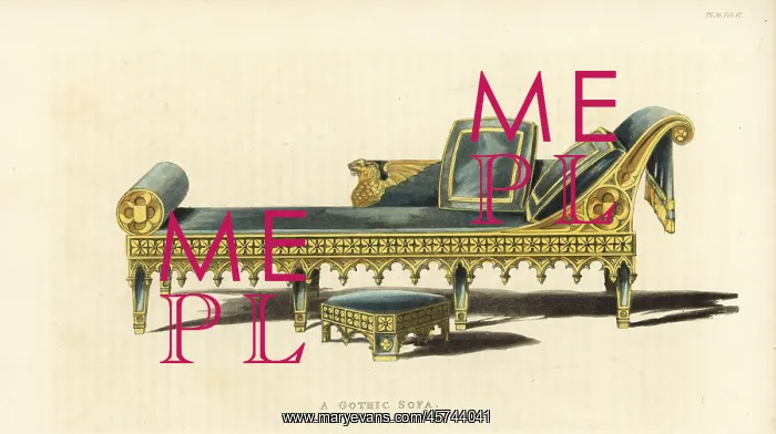 : A Gothic sofa : A Gothic sofa