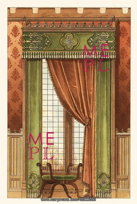 : Gothic-style wall hanging, circa 1900 : Gothic-style wall hanging, circa 1900
