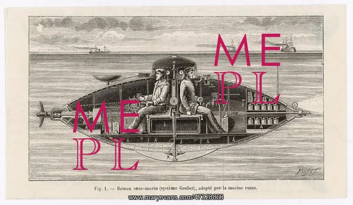 : Goubet Submarine - 1885 : Goubet Submarine - 1885