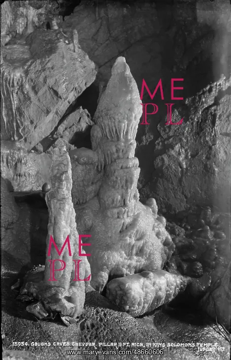 : Gough's Caves Cheddar Pillar : Gough's Caves Cheddar Pillar