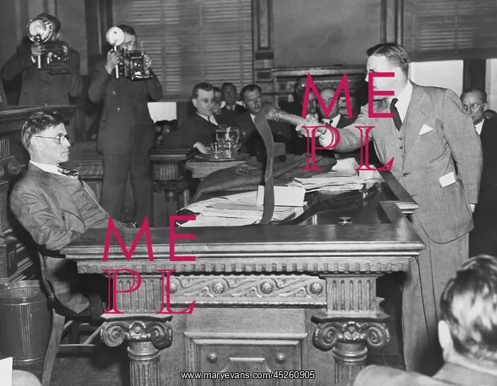 : Gov. Eugene Talmadge (left) at a clemency hearing : Gov. Eugene Talmadge (left) at a clemency hearing