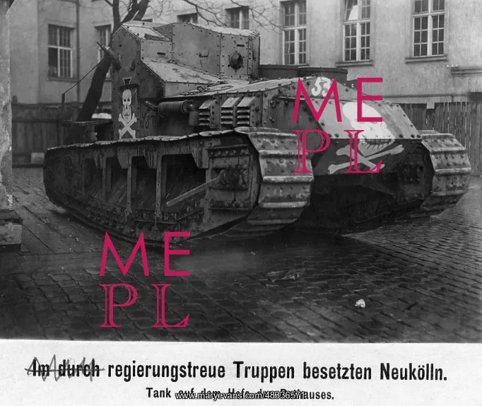 : Government troops in Neukoelln, 1919 : Government troops in Neukoelln, 1919
