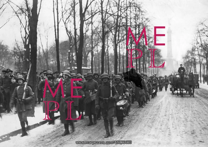  : Government troops in the Tiergarten Berlin, 1919