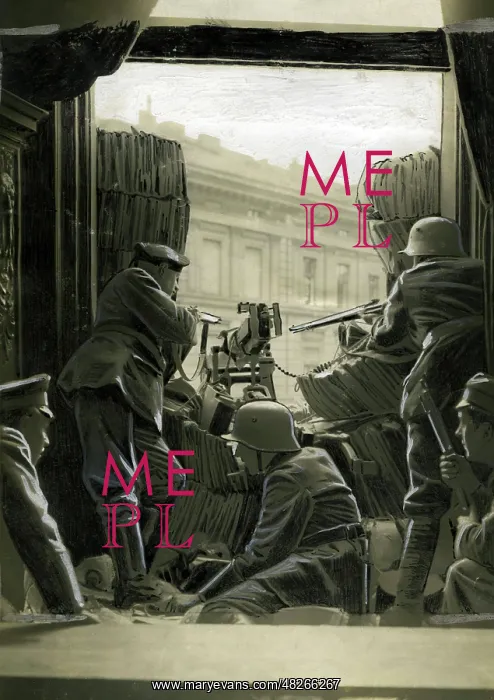 : Governmental troops in the Mossehaus, 1919 : Governmental troops in the Mossehaus, 1919