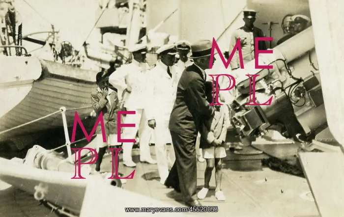 : Governor of Arica, Chile onboard Naval Ship : Governor of Arica, Chile onboard Naval Ship