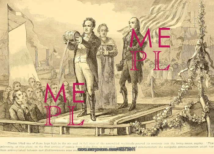  : Governor Dewitt Clinton presided over the