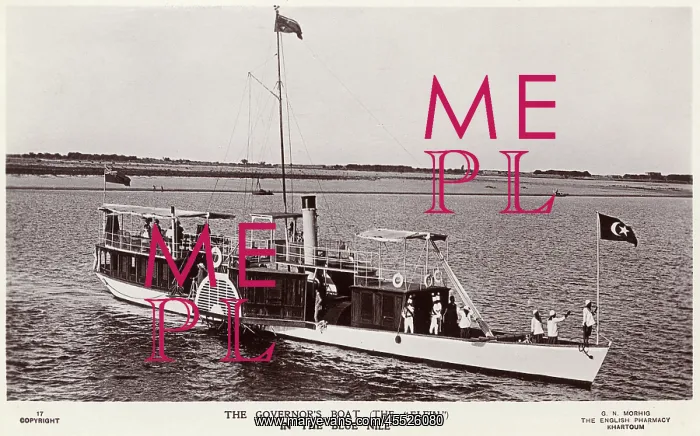 : Governor's Boat on the Blue Nile : Governor's Boat on the Blue Nile