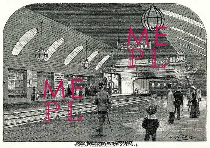 : Gower Street Station, Metropolitan underground, London : Gower Street Station, Metropolitan underground, London