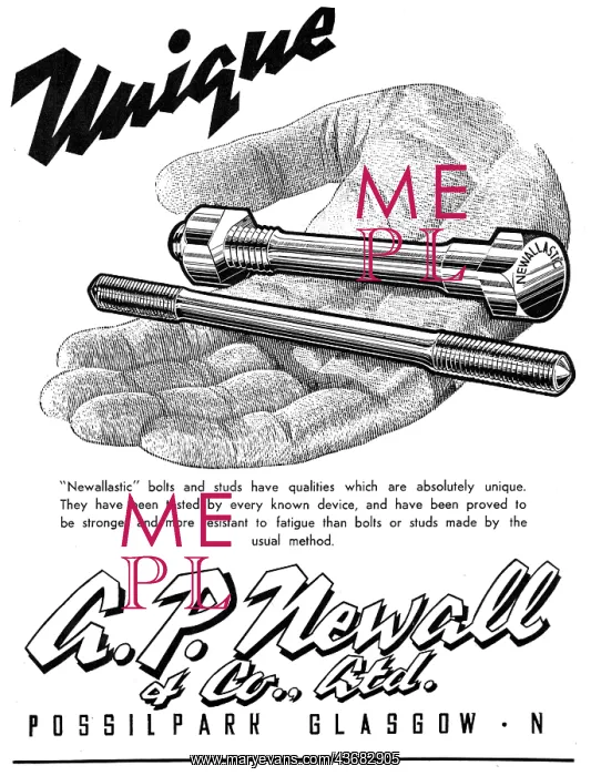 : G.P.Newall Newallastic Bolts & Studs : G.P.Newall Newallastic Bolts & Studs