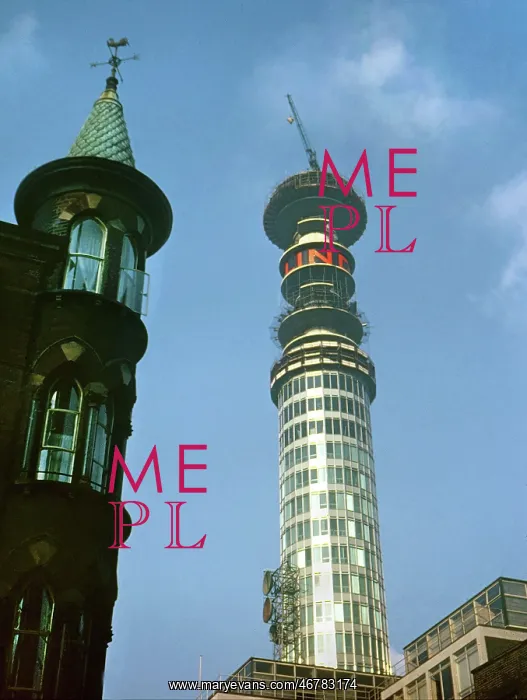 : GPO / British Telecom Tower under construction : GPO / British Telecom Tower under construction