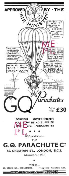 : GQ Parachutes Descriptive Cartoon : GQ Parachutes Descriptive Cartoon