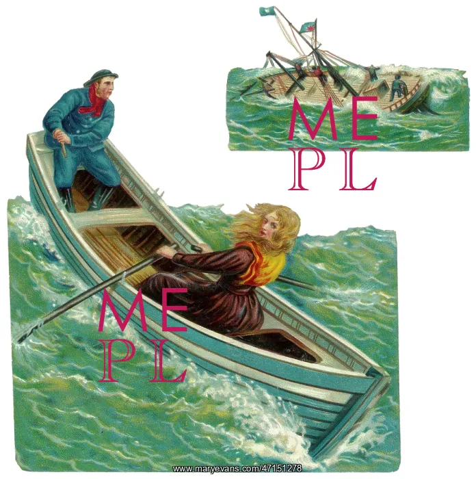 : Grace Darling, rowing with her father : Grace Darling, rowing with her father