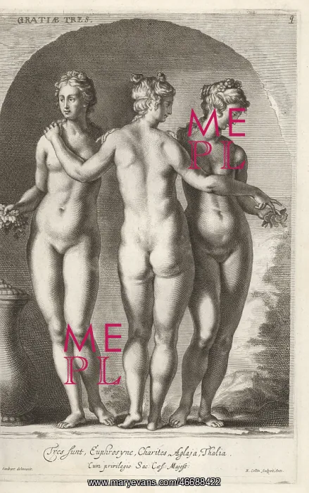 : The Three Graces or Charites : The Three Graces or Charites