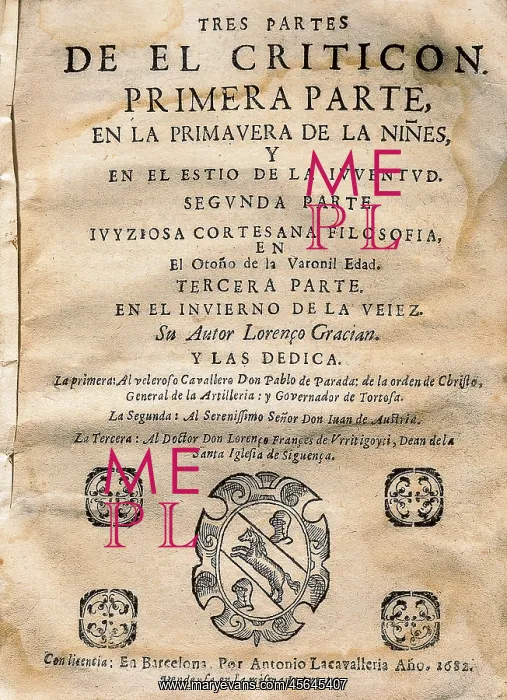  : GRACIAN, Baltasar (1601-1658)