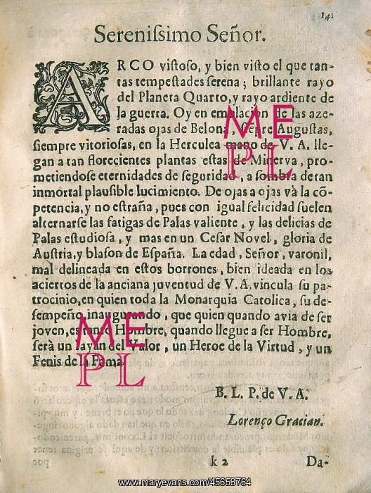  : GRACIAN, Baltasar (1601-1658)