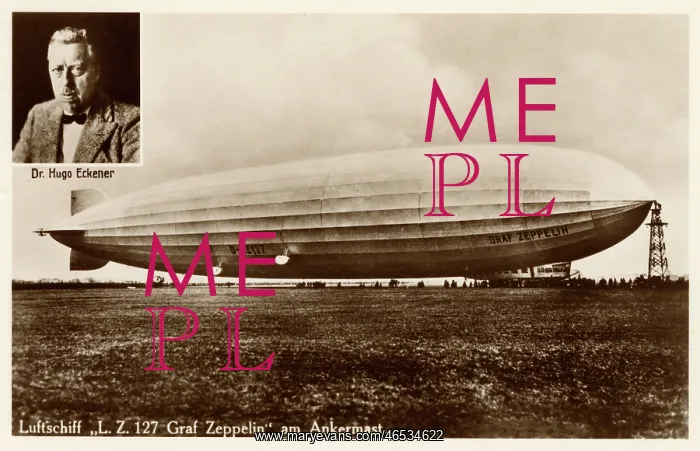 : Graf Zeppelin - LZ 127 - at anchor : Graf Zeppelin - LZ 127 - at anchor