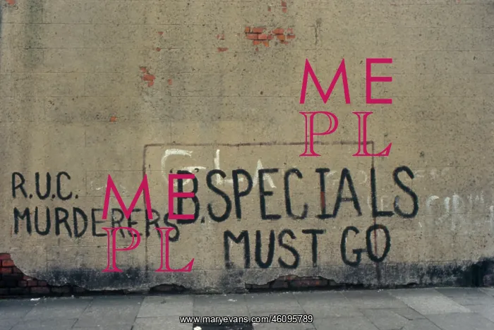: Graffiti on a wall, Northern Ireland : Graffiti on a wall, Northern Ireland