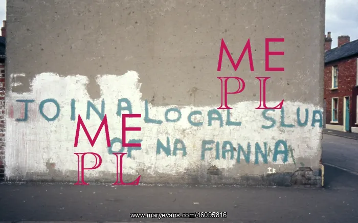 : Graffiti on a wall, Northern Ireland : Graffiti on a wall, Northern Ireland