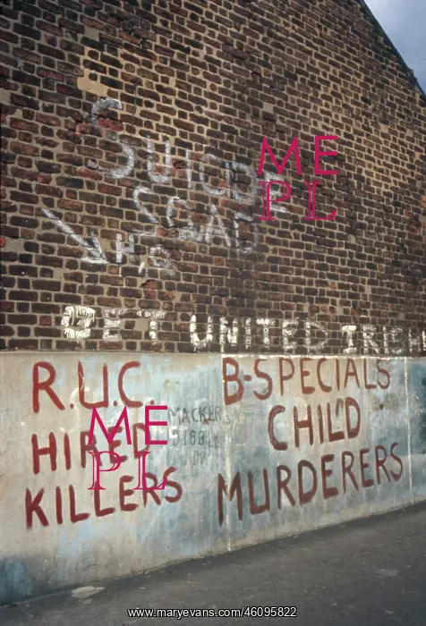 : Graffiti on a wall, Northern Ireland : Graffiti on a wall, Northern Ireland