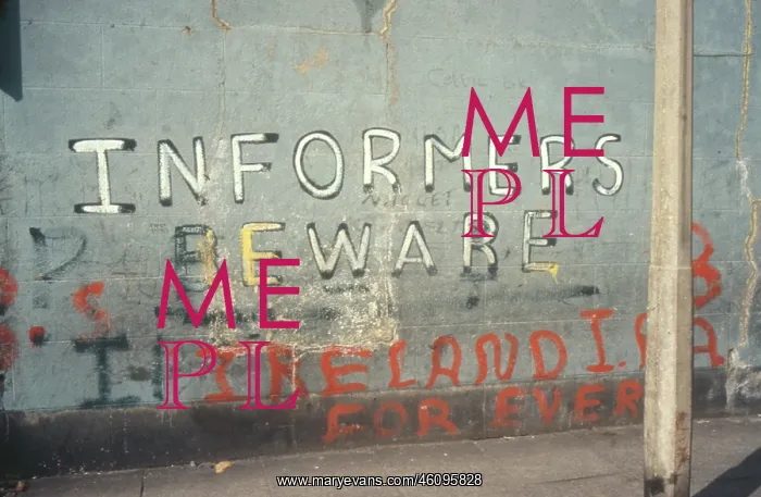 : Graffiti on a wall, Northern Ireland : Graffiti on a wall, Northern Ireland