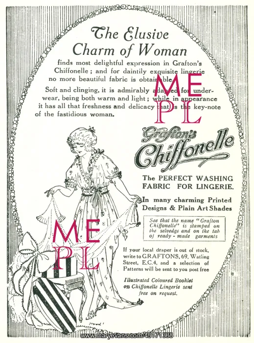: Grafton's Chiffonelle Advertisement : Grafton's Chiffonelle Advertisement