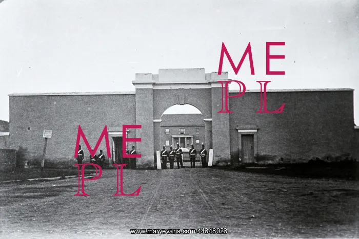 : Grahamstown: Drostdy gateway, ca. 1864 : Grahamstown: Drostdy gateway, ca. 1864