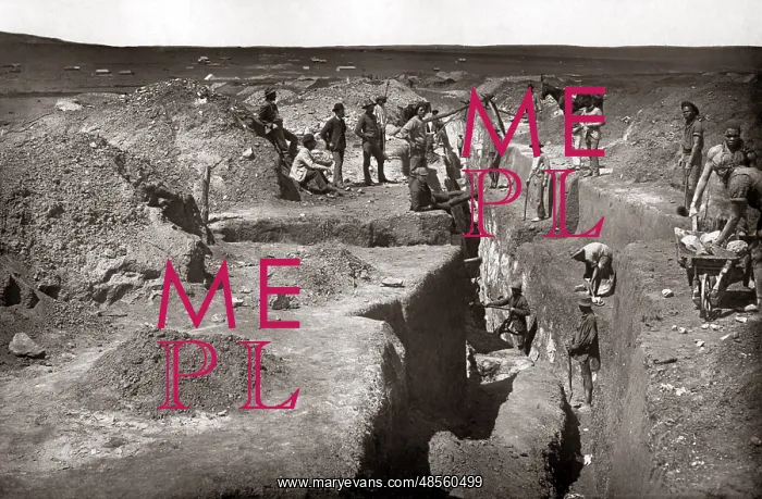 : Grahamstown gold mining Company, South Africa, circa 1888 : Grahamstown gold mining Company, South Africa, circa 1888