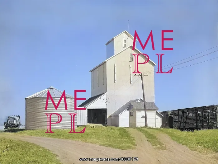 : Grain elevator - agriculture - rural landscape : Grain elevator - agriculture - rural landscape