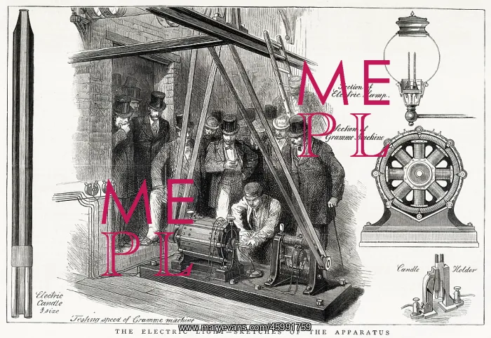 : Gramme Electricity Machine and Light 1878 : Gramme Electricity Machine and Light 1878