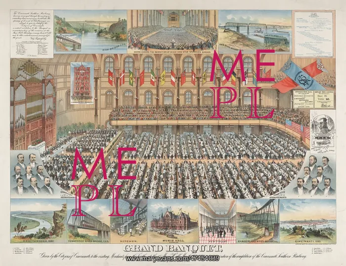 : Grand banquet, given by the citizens of Cincinnati, to the v : Grand banquet, given by the citizens of Cincinnati, to the v