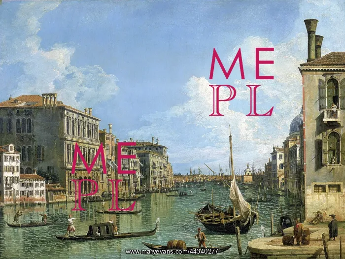 : The Grand Canal, painting by : The Grand Canal, painting by