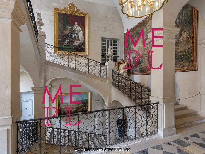 : Grand Escalier, Chateau d'Usse, Indre-et-Loire, France : Grand Escalier, Chateau d'Usse, Indre-et-Loire, France