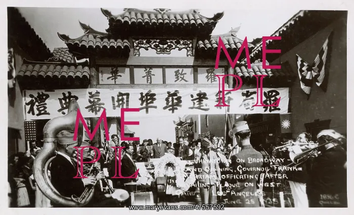 : Grand opening of Chinatown, Broadway, Los Angeles, USA : Grand opening of Chinatown, Broadway, Los Angeles, USA