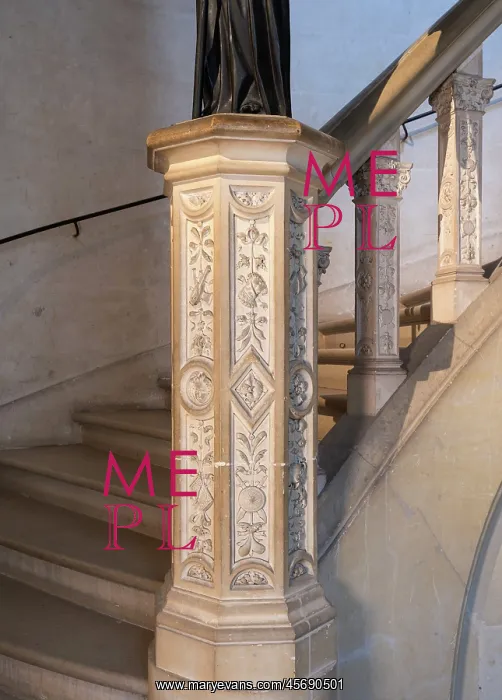 : Grand staircase, Chateau du Lude, Lude : Grand staircase, Chateau du Lude, Lude