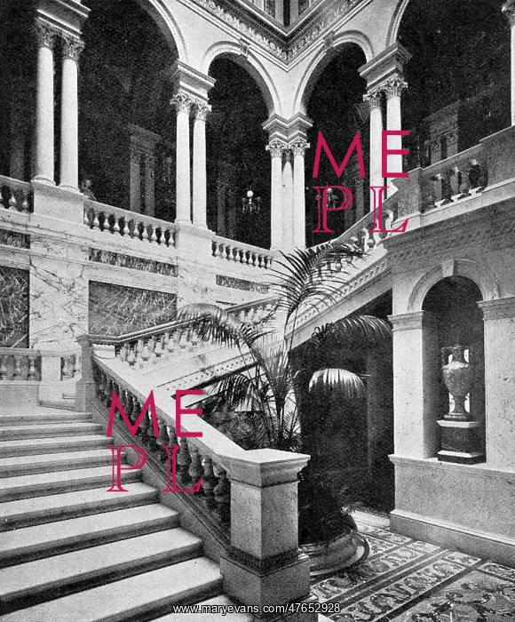 : The Grand Staircase in Dorchester House : The Grand Staircase in Dorchester House