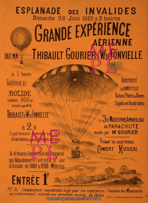 : Grande experience aerienne par MM Thibault, Gourier & W. de : Grande experience aerienne par MM Thibault, Gourier & W. de