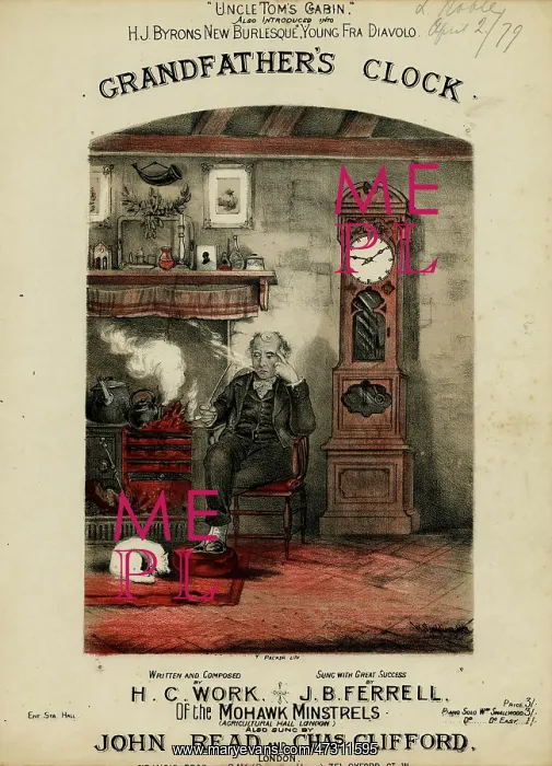 : Grandfather's Clock 1860 : Grandfather's Clock 1860