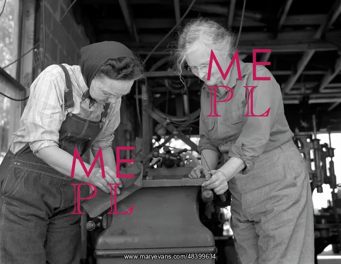 : Two grandmothers processing vital parts for : Two grandmothers processing vital parts for