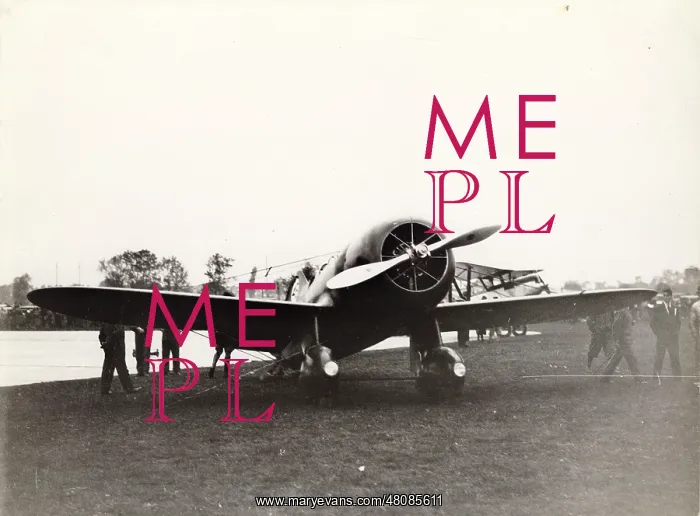 : The Granville R-6H, NR14307, QED, during engine tests : The Granville R-6H, NR14307, QED, during engine tests